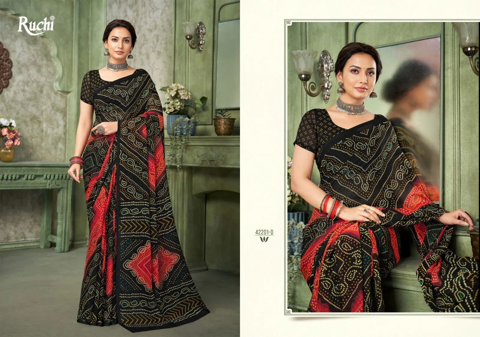 Star Chiffon Vol 193 By Ruchi Chiffon Saree Wholesale Online